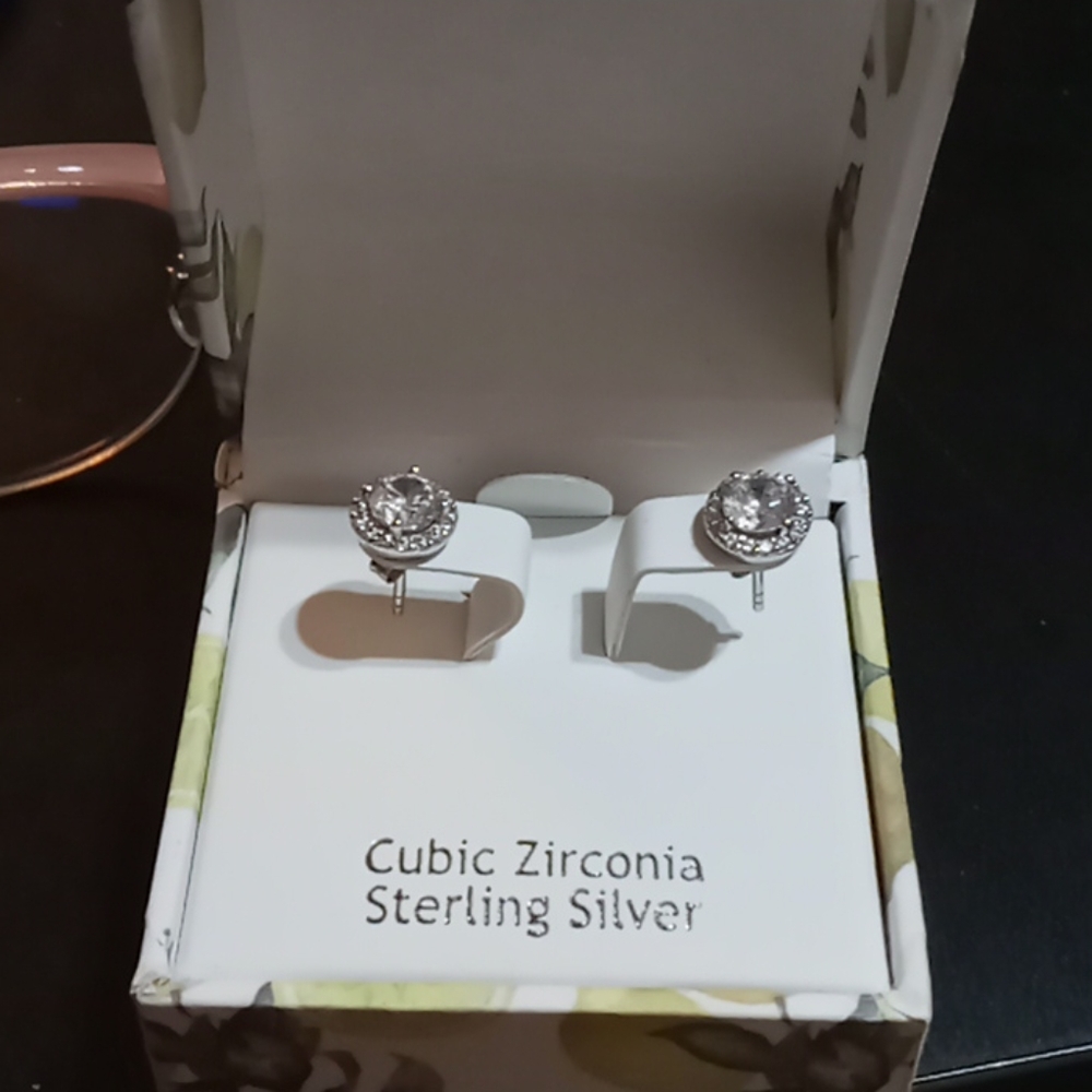 Womens sterling silver studs